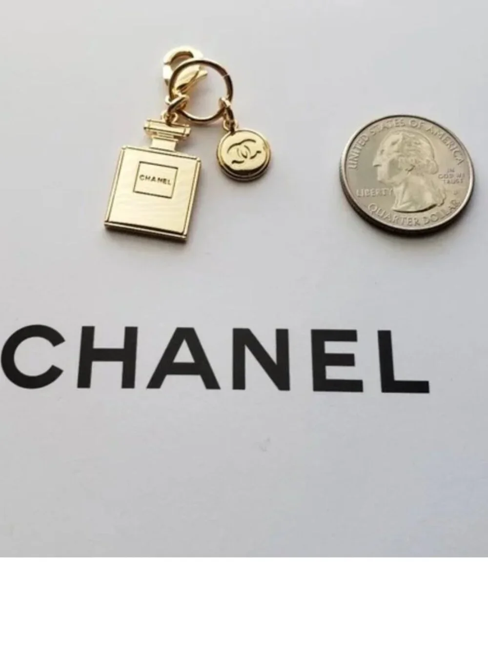 CHANEL Double Charm Pendant